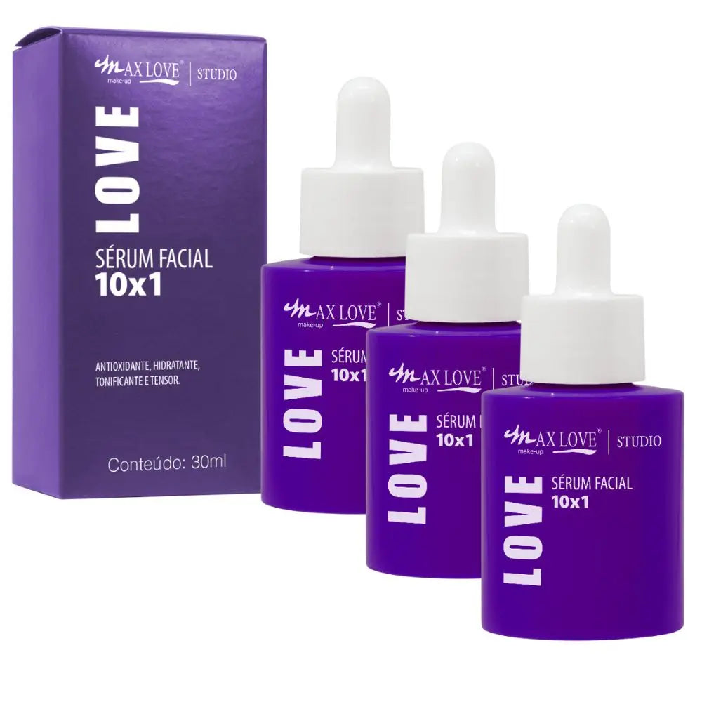 Kit C/3 Sérum Facial 10x1 Max Love 30ml