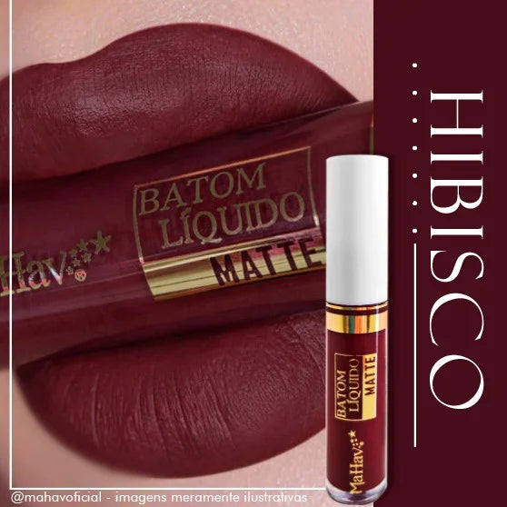 Batom Líquido Matte Aveludado Mahav Touch