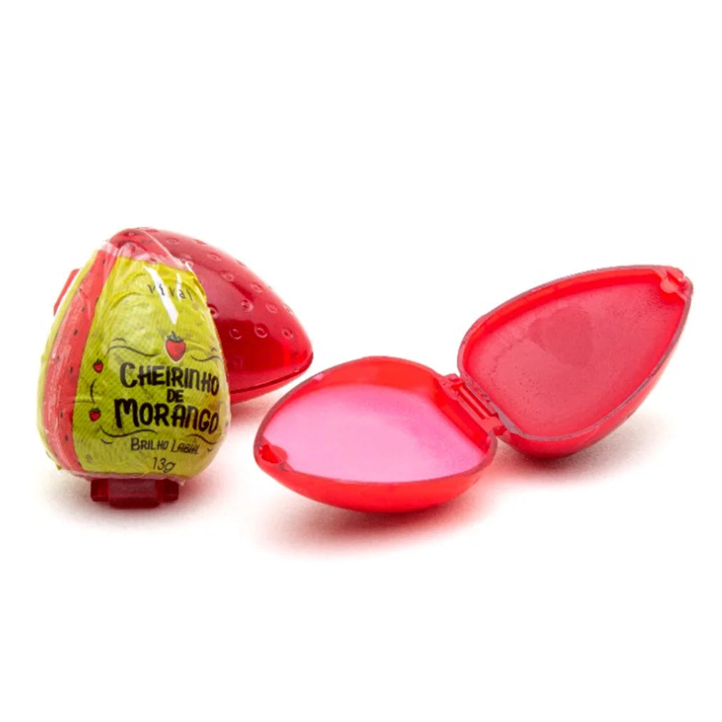 Brilho Labial Morango com Cheiro de Morango Vivai 3061