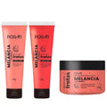 Kit C/3 Itens Esfoliante, Hidratante e Sabonete Corporal e Facial Melancia Porán