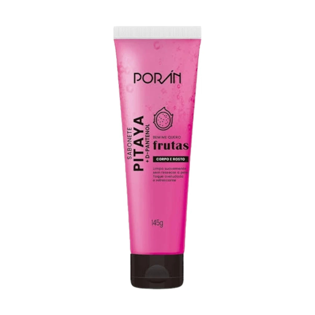 Kit c/3 Itens Esfoliante, Hidratante e Sabonete Corporal e Facial Pitaya Porán