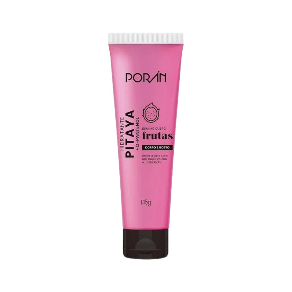 Kit c/3 Itens Esfoliante, Hidratante e Sabonete Corporal e Facial Pitaya Porán