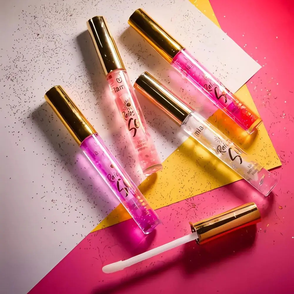 Kit C/4 Lip Oil Gloss Hidratante Sun Rays Mia Make